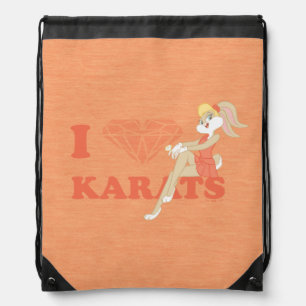 Lola Bunny I Heart Karats Drawstring Bag