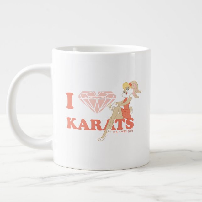 Lola Bunny I Heart Karats Giant Coffee Mug (Left)