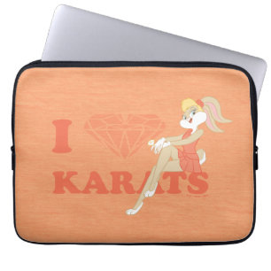 Lola Bunny I Heart Karats Laptop Sleeve