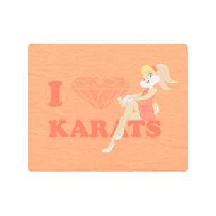 Lola Bunny I Heart Karats Metal Print
