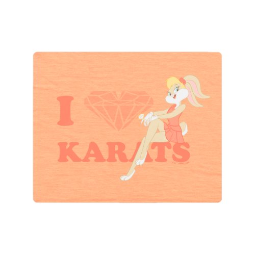 Lola Bunny I Heart Karats Metal Print