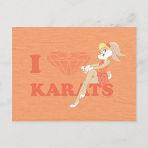 Lola Bunny I Heart Karats Postcard