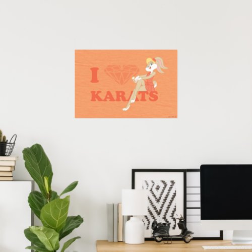 Lola Bunny I Heart Karats Poster