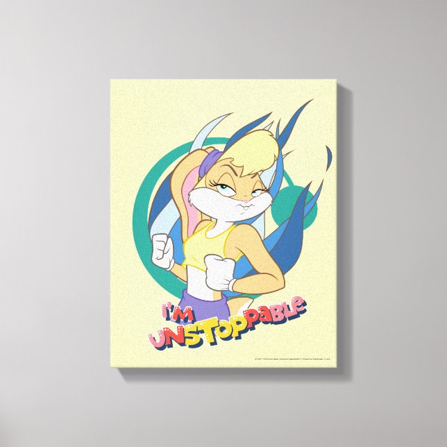 Lola Bunny "I'm Unstoppable" Canvas Print (Front)