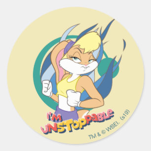 Lola Bunny "I'm Unstoppable" Classic Round Sticker