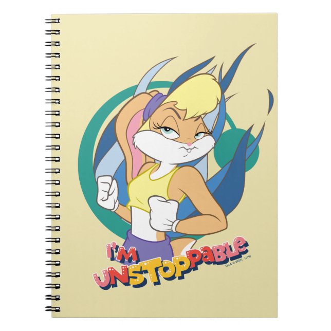 Lola Bunny "I'm Unstoppable" Notebook (Front)