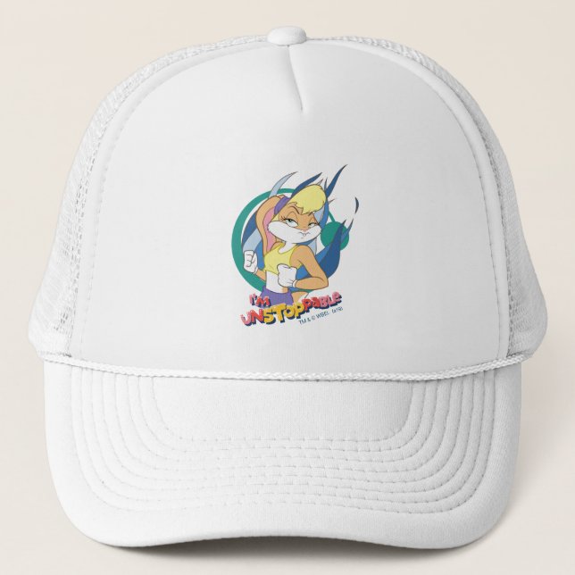 Lola Bunny "I'm Unstoppable" Trucker Hat (Front)