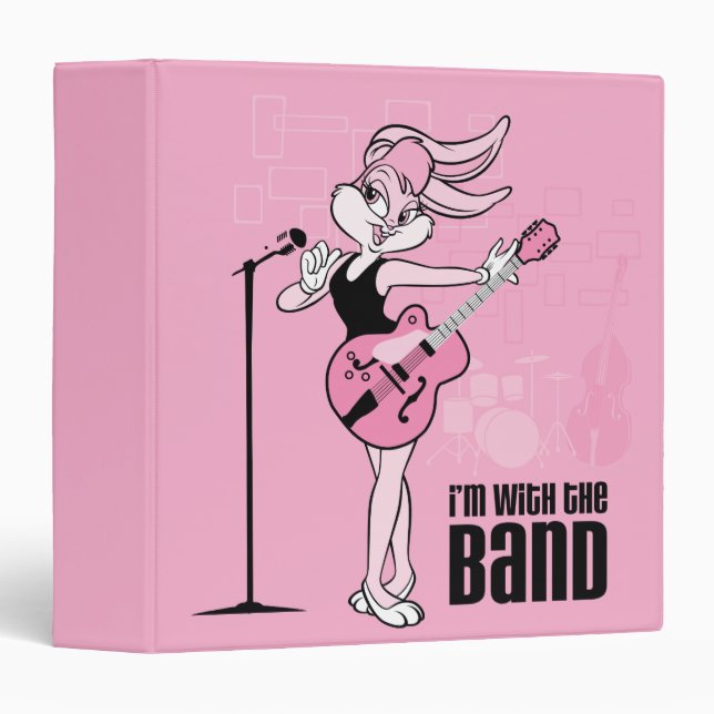 Lola Bunny I'm With The Band 3 Ring Binder (Front/Spine)