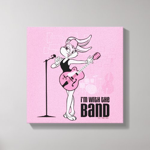 Lola Bunny Im With The Band Canvas Print