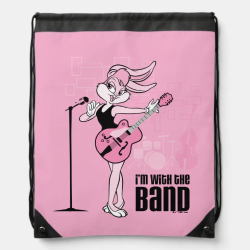 Lola Bunny Im With The Band Drawstring Bag