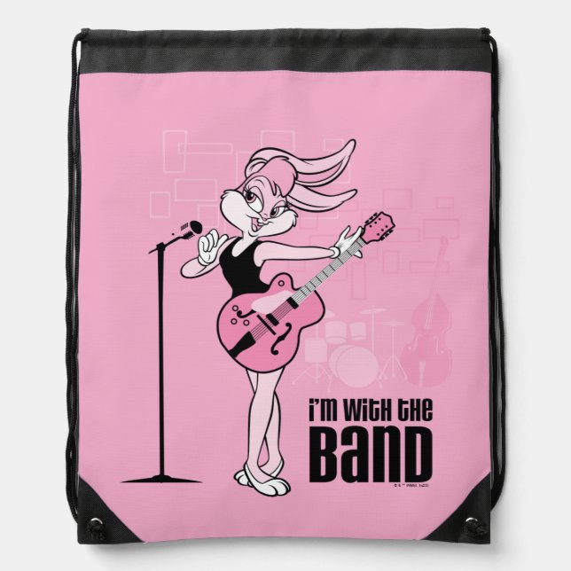 Lola Bunny I'm With The Band Drawstring Bag (Front)