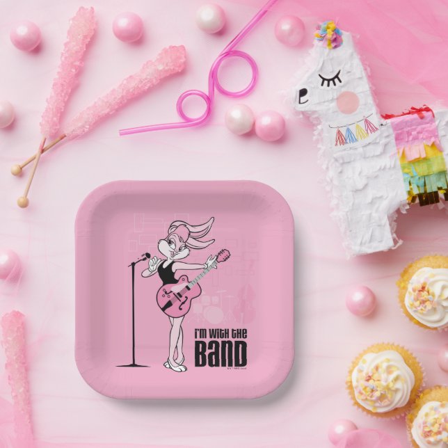 Lola Bunny I'm With The Band Paper Plates (Party)