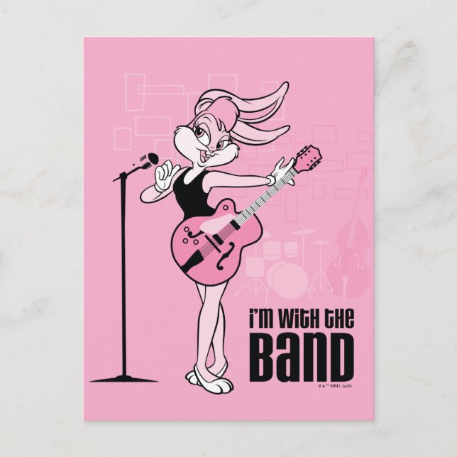 Lola Bunny I'm With The Band Postcard (Front)