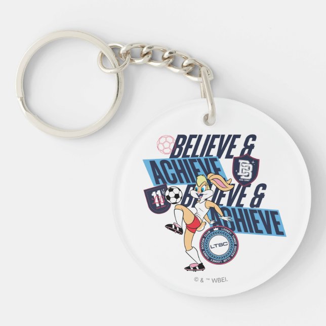 Lola Bunny LOONEY TUNES™ Soccer Club Graphic Keychain (Front)
