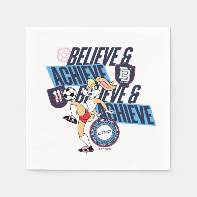 Lola Bunny LOONEY TUNES™ Soccer Club Graphic Napkins (Front)