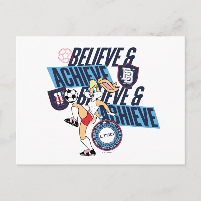 Lola Bunny LOONEY TUNES™ Soccer Club Graphic Postcard (Front)