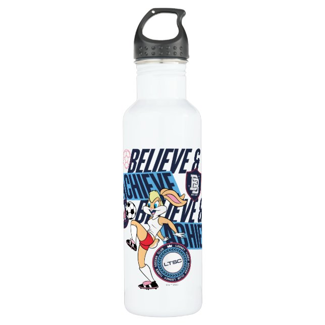 Lola Bunny LOONEY TUNES™ Soccer Club Graphic Stainless Steel Water Bottle (Front)
