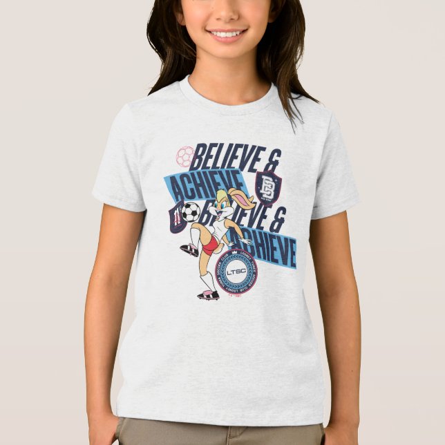 Lola Bunny LOONEY TUNES™ Soccer Club Graphic Tri-Blend Shirt (Front)