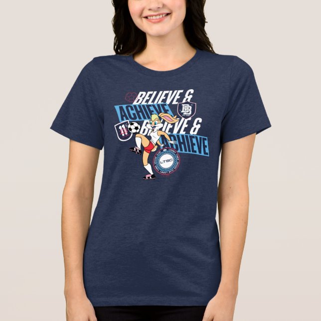 Lola Bunny LOONEY TUNES™ Soccer Club Graphic Tri-Blend Shirt (Front)