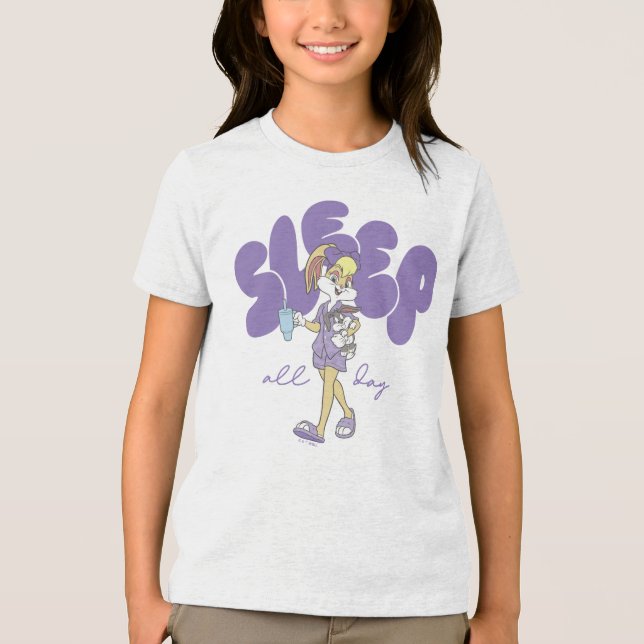 Lola Bunny Sleep All Day Tri-Blend Shirt (Front)