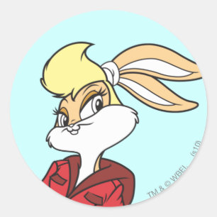 Lola Bunny Super Cute Classic Round Sticker