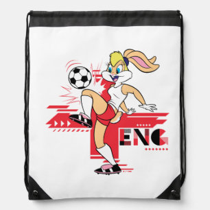 Lola Bunny Team England Soccer Graphic Drawstring Bag