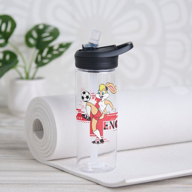 Lola Bunny Team England Soccer Graphic Water Bottle (Yoga)