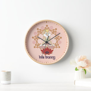 Lola Bunny Yoga Lotus Pose Clock