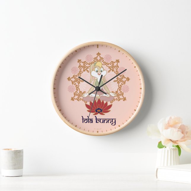 Lola Bunny Yoga Lotus Pose Clock (Home)