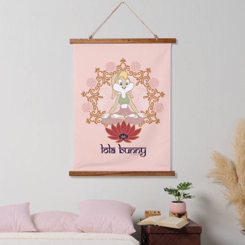 Lola Bunny Yoga Lotus Pose Hanging Tapestry