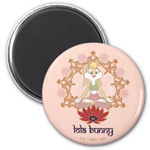 Lola Bunny Yoga Lotus Pose Magnet