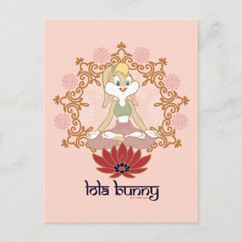 Lola Bunny Yoga Lotus Pose Postcard