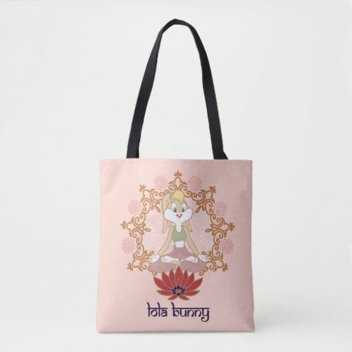 Lola Bunny Yoga Lotus Pose Tote Bag