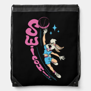 Lola Buny "SWISH!" Basketball Dunk Drawstring Bag