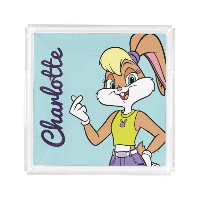 Lola Finger Heart Acrylic Tray (Front)