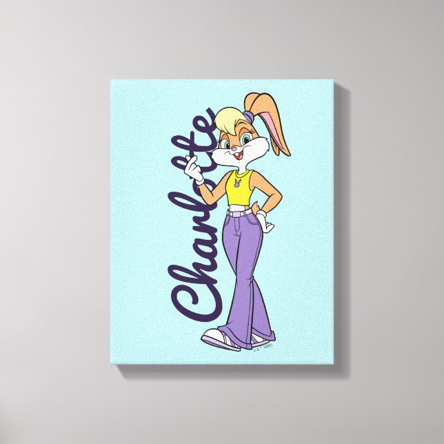 Lola Finger Heart Canvas Print (Front)