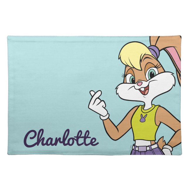 Lola Finger Heart Cloth Placemat (Front)