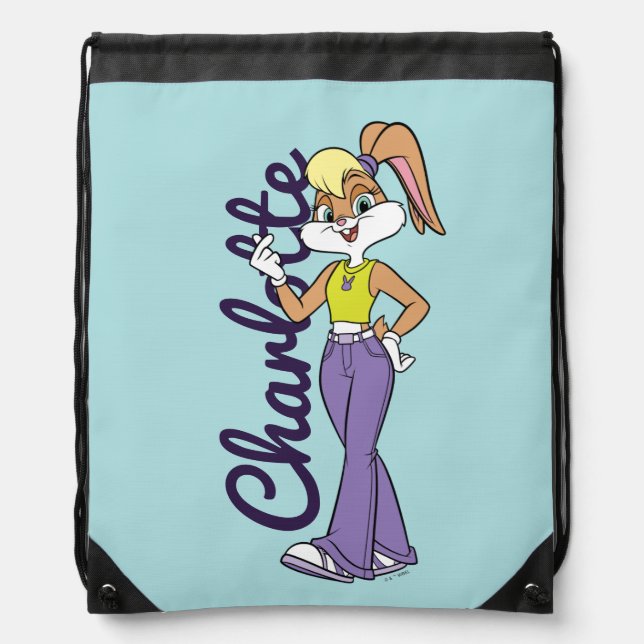 Lola Finger Heart Drawstring Bag (Front)