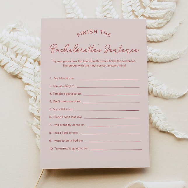 LOLA Finish the Bachelorette's Phrase Game  Invitation (Creator Uploaded)