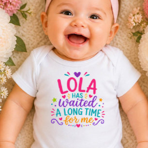 Lola Has Waited Colorful Baby Bodysuit