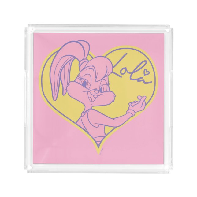 Lola Heart Signature Acrylic Tray (Front)
