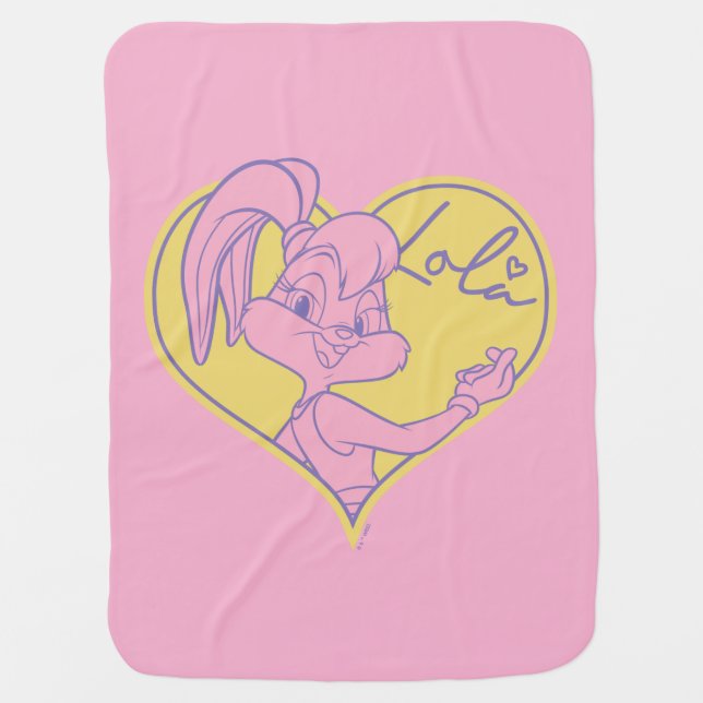 Lola Heart Signature Baby Blanket (Front)