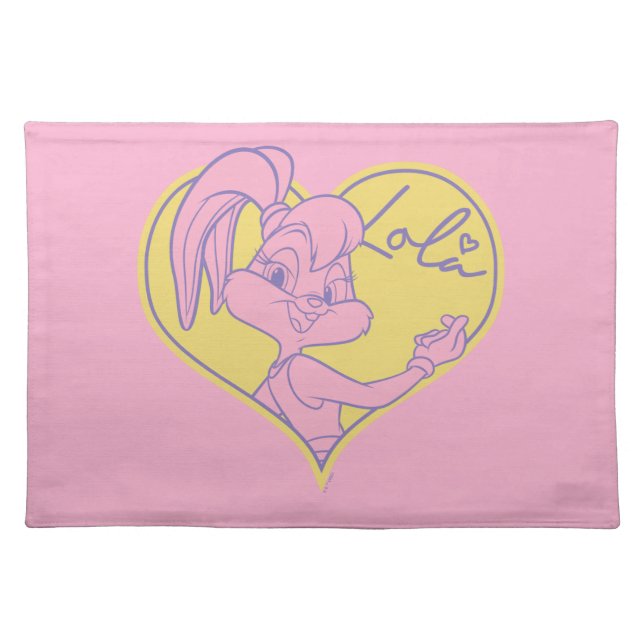 Lola Heart Signature Cloth Placemat (Front)