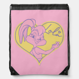 Lola Heart Signature Drawstring Bag