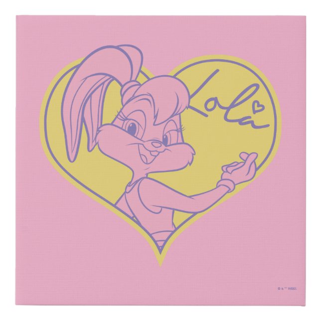 Lola Heart Signature Faux Canvas Print (Front)