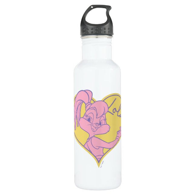 Lola Heart Signature Stainless Steel Water Bottle (Front)