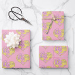 Lola Heart Signature Wrapping Paper Sheets