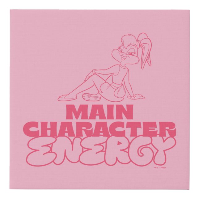 Lola Main Character Energy Faux Canvas Print (Front)