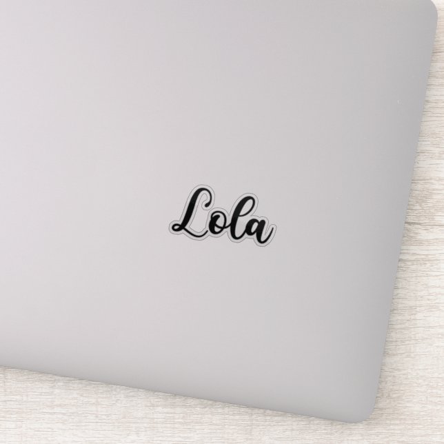 Lola Name - Handwritten Calligraphy Sticker (Detail)