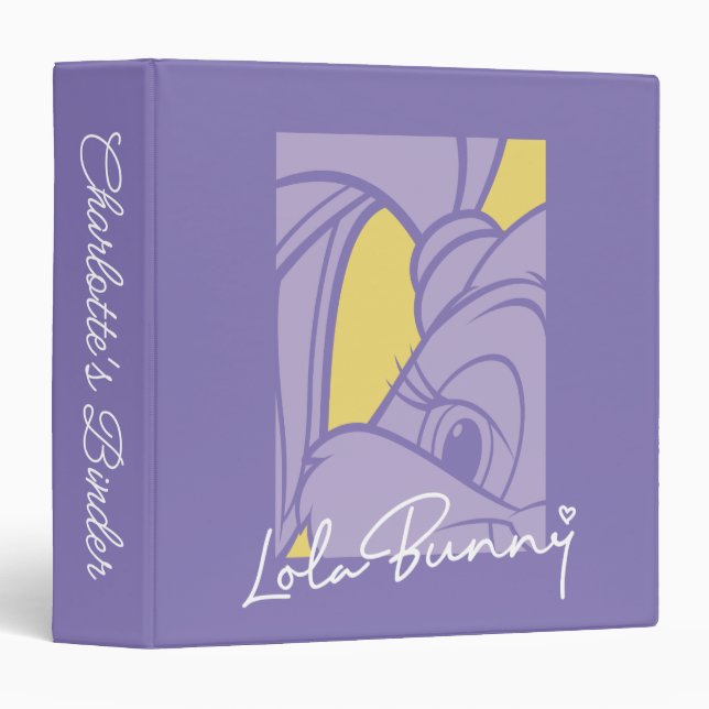 Lola Portrait Autograph 3 Ring Binder (Front/Spine)